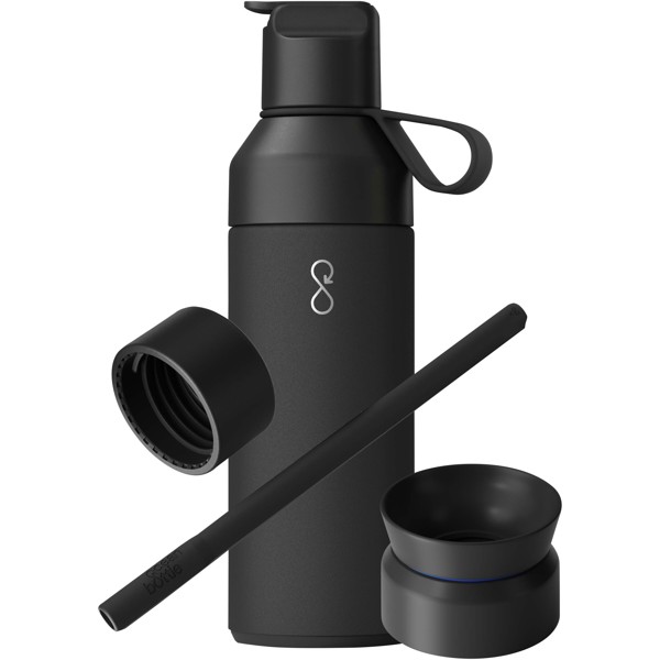Darčeková súprava Ocean Bottle 500 ml 3 v 1 - Čierny dym