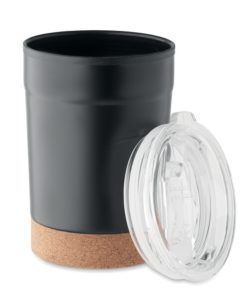 Dvojstenný pohár 300 ml Nomu - Čierna