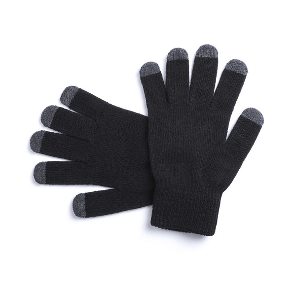 Guanti Touch Tellar - Nero / Grigio