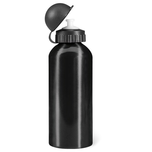 Aluminium bottle 600 ml Biscing - Black