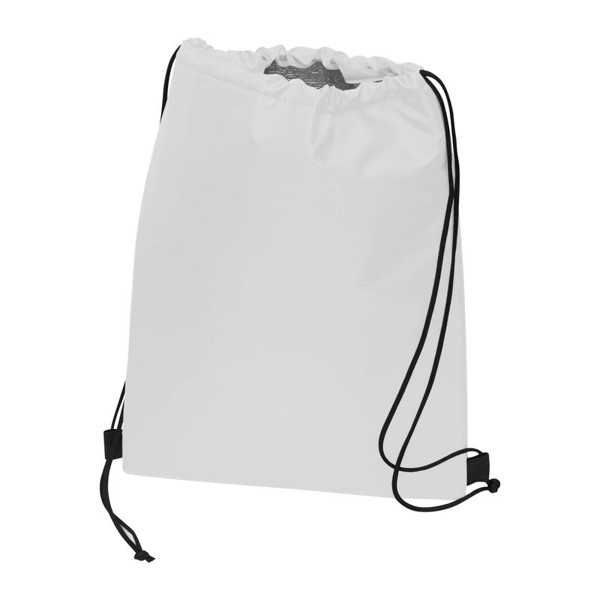 2in1 Drawstring Cooler Bag Oria - White