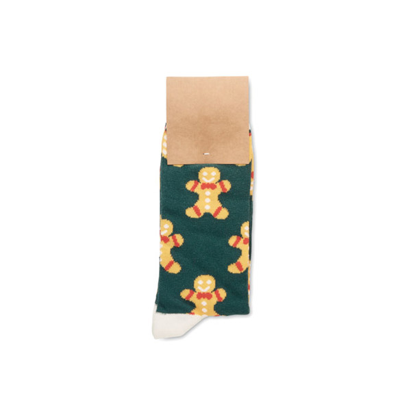 Pair of Christmas socks M Joyful M - Yellow