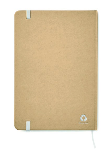 Notebook A5 cartão reciclado Everwrite - Branco