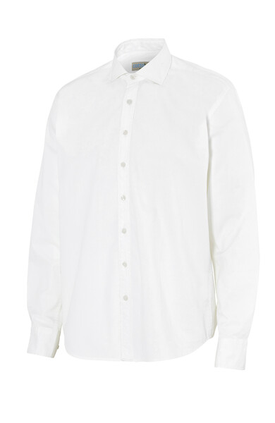 Cottover Gots Twill Comfort Man white 44