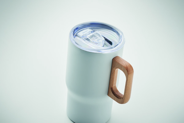 Tumboo kozarec iz recikliranega jekla, 350 ml - Bela