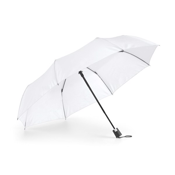 TOMAS. 190T polyester compact umbrella with automatic opening - White