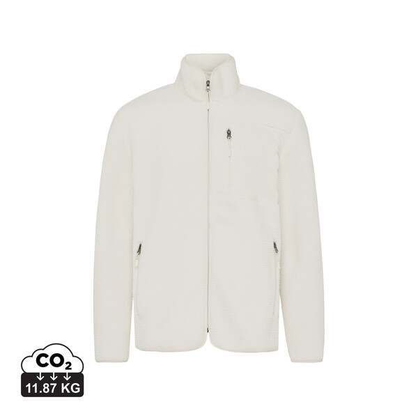 Iqoniq Diran recycled polyester pile fleece jacket - Natural / S