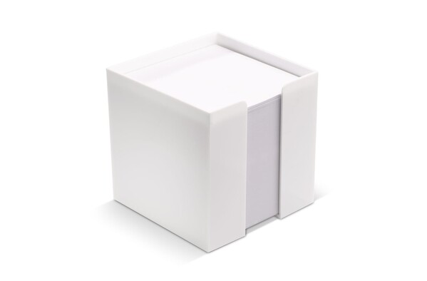 Bloc de papier dans un bac à cubes 10x10x10cm - Blanc