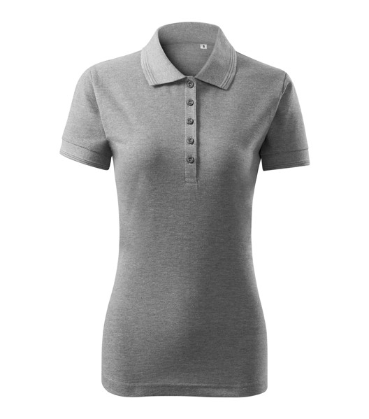 Polokošile Dámská Malfini® Pique Polo Free - Tmavě Šedý Melír / 2XL