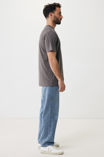 Iqoniq Kakadu χαλαρό μπλουζάκι από ανακυκλωμένο βαμβάκι - Anthracite / 2XL