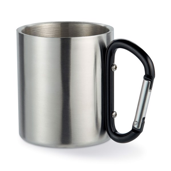 Metal mug & carabiner handle Trumbo - Black