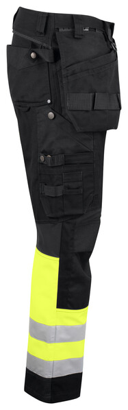 6524 PANTS HI VIS CL.1 YELLOW/BLACK C150
