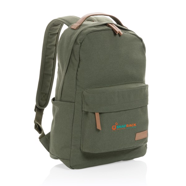 Impact AWARE™ 16 oz. recycled canvas backpack - Green