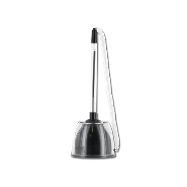 STYLO BILLE DE COMPTOIR SUR SOCLE AVEC RESSORT - Noir