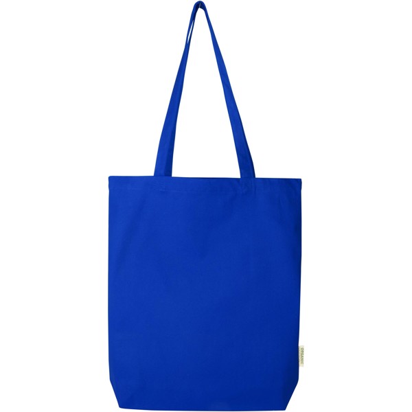 Sac shopping Odisha bio OCS à large fond 180 g/m2 de 11 L - Bleu royal