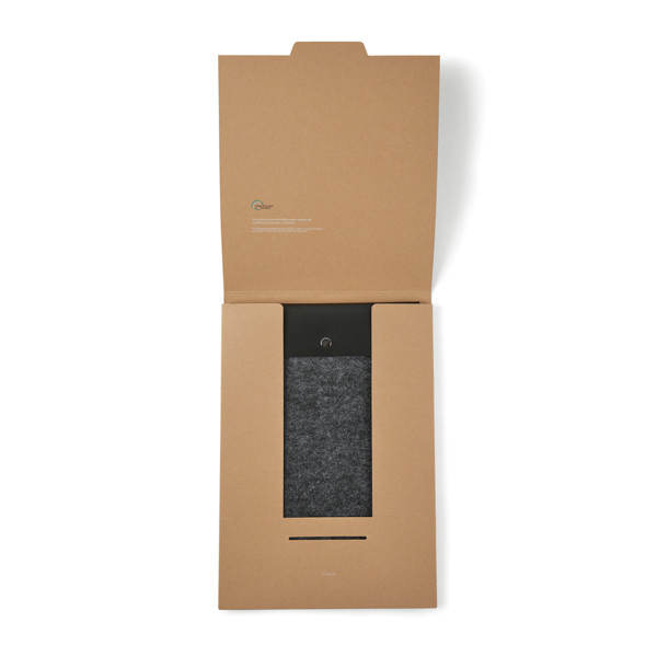 Obal na 17" notebook VINGA Albon z GRS recykl. plsti - Černá