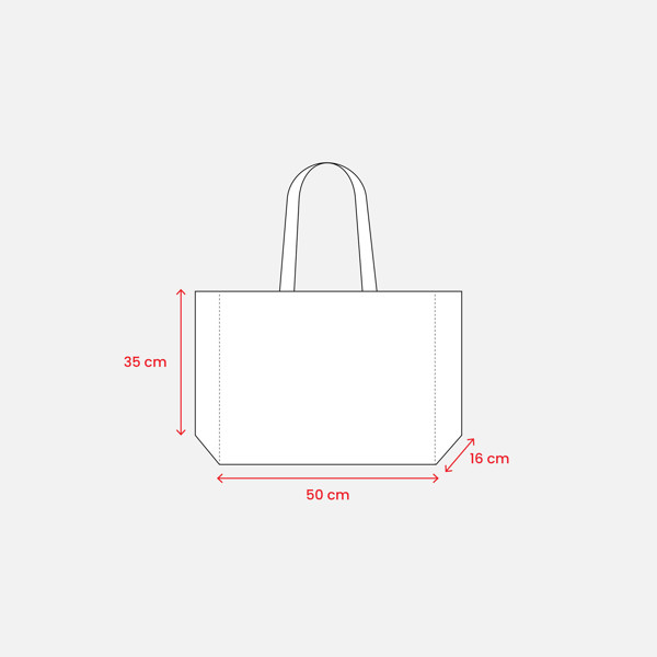 100 G/M2 Shopper-Tasche Aus Recyceltem Pet (Tnt R-Pet), Verschweißt - Weiß
