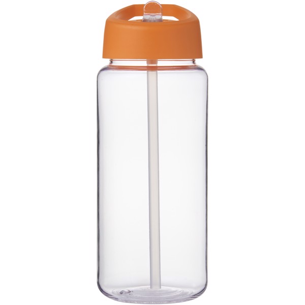 H2O Active® Octave Tritan™ 600 ml spout lid sport bottle - Transparent Clear / Orange
