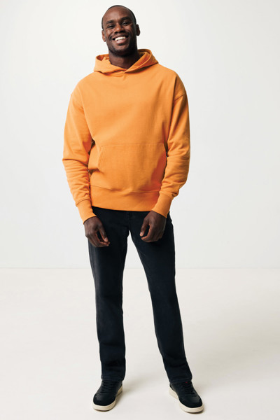 Sweat à capuche en coton recyclé Iqoniq Yoho - Sundial Orange / L