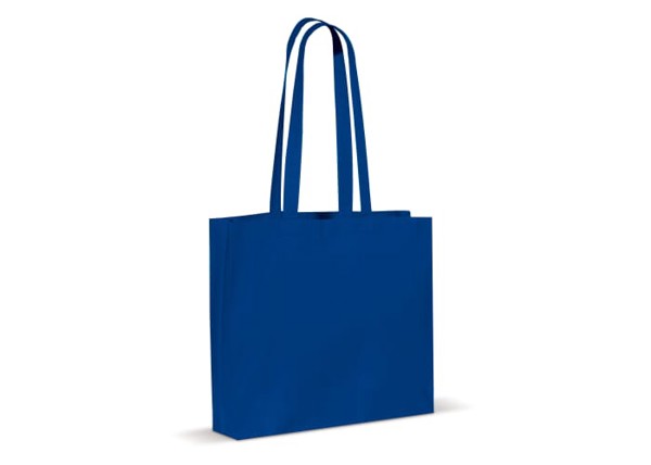 Sac à bandoulière coton OEKO-TEX® 140g/m² 40x10x35cm - Bleu