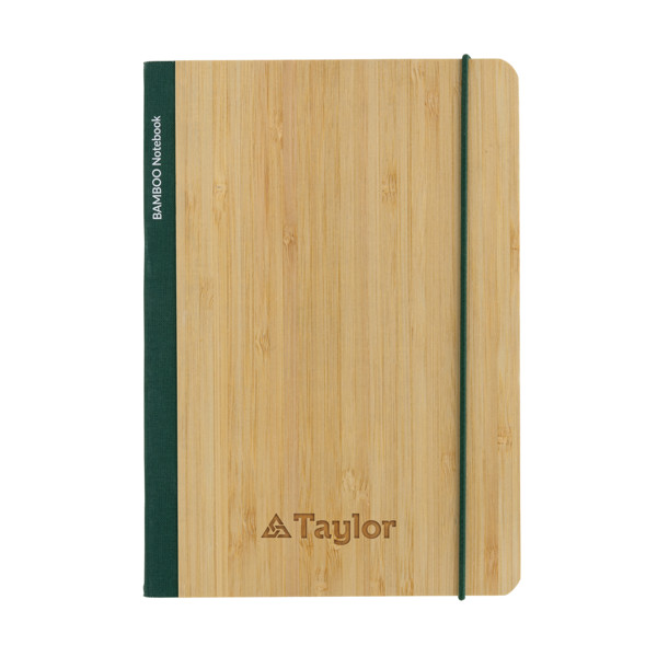 Carnet de notes A5 en bambou Scribe - Vert