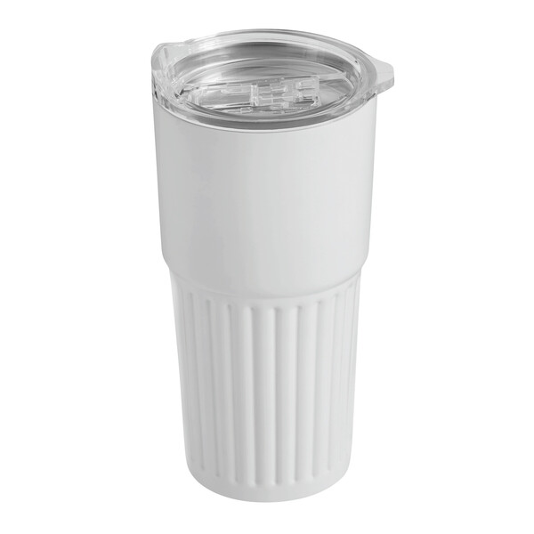 Vacuum Drink Mug Wave Line - White