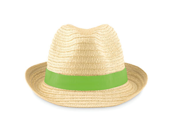 Chapeau de paille Boogie - lime