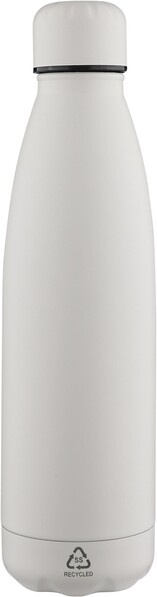 Gerecyclede dubbelwandige drinkfles 500 ml Sunny - wit