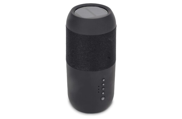 Wireless solar speaker torch 2x5W IPX6 - Noir