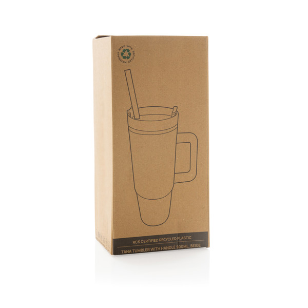 Termohrnček s madlom Tana 750ml z RCS plastu - Béžová