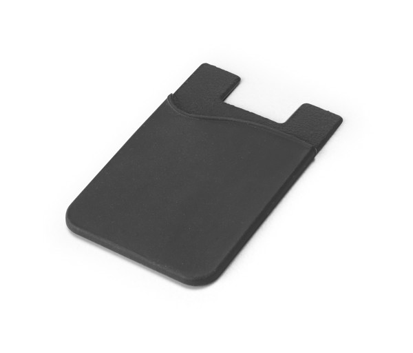 SHELLEY. Smartphone card holder - Black