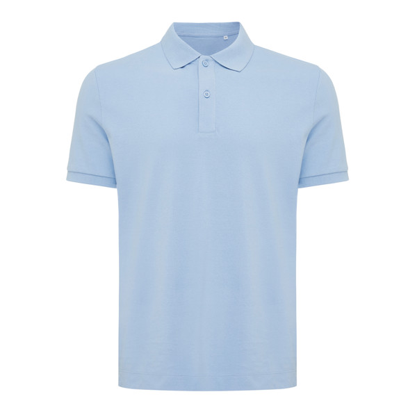 Polo tričko IQONIQ Yosemite z recykl. bavlny - Sky Blue / XXS