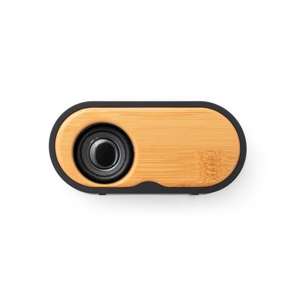 TILLY. Haut-parleur portable 3W avec 5h d'autonomie fabriqué en bambou et en ABS recyclé (100 % rABS)
