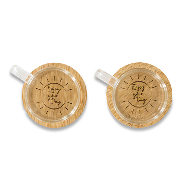 Liberika set of two glass cups