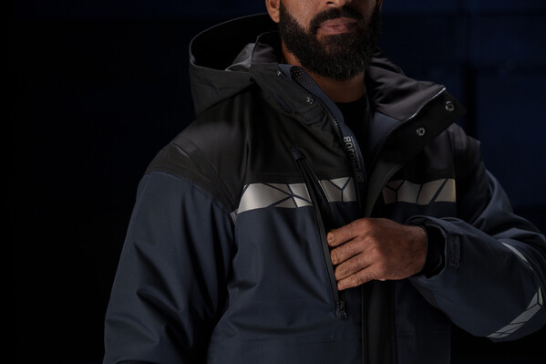 7413 SOFTSHELL JKT PADDED PGL Grey/Black S