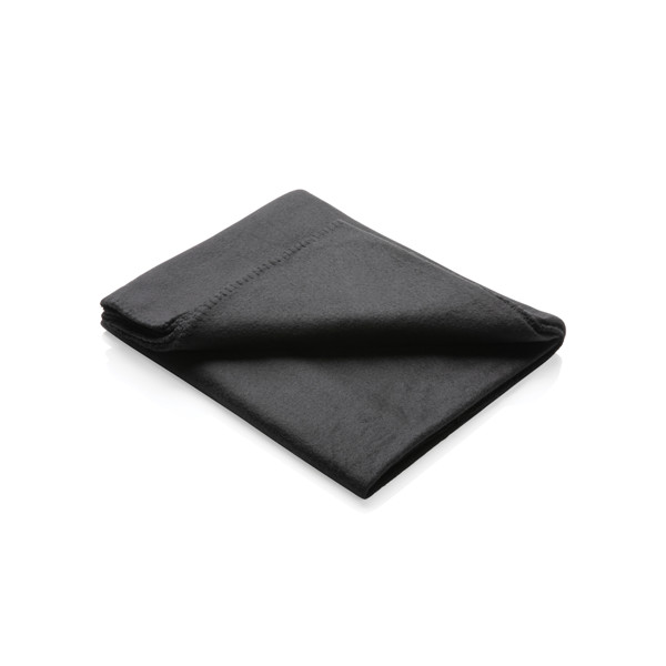 Fleece blanket in pouch - Black