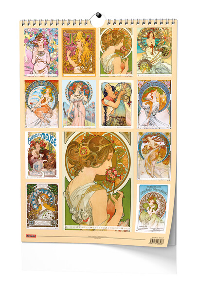 Nástěnný Kalendář A3 - Alfons Mucha 2027