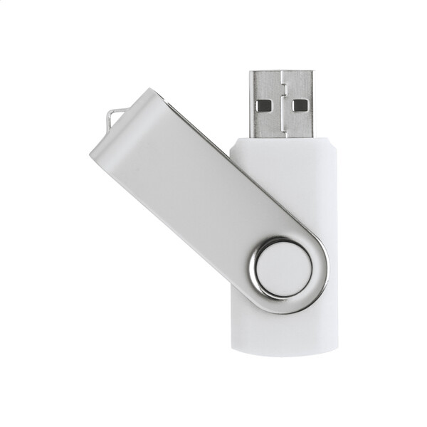 USB flash disk TwistDrive - Bílá / 8 GB