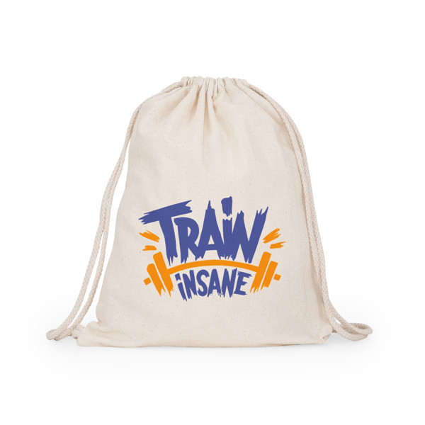 Bolsa mochila de cuerdas personalizada de algodón