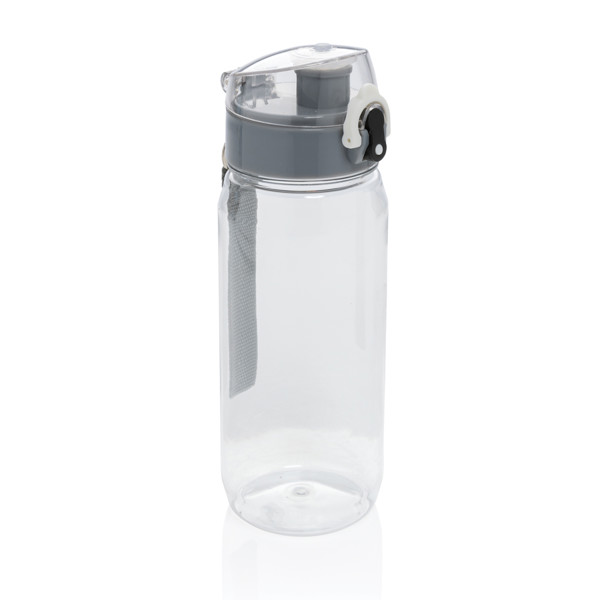 Yide lockable rPET sport bottle, 600ml - Transparent
