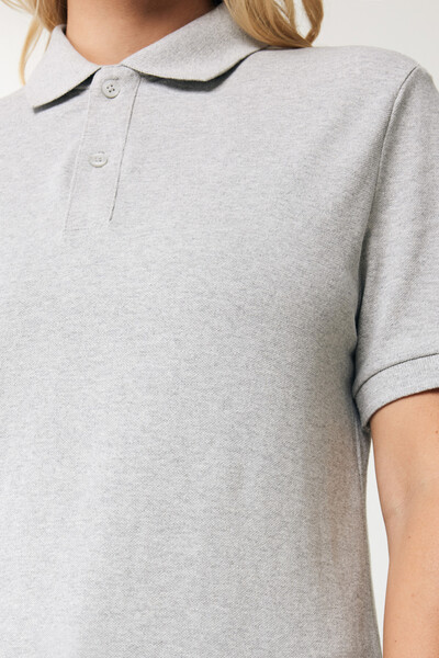 Polo tričko IQONIQ Yosemite z recykl. bavlny - Heather Grey / L