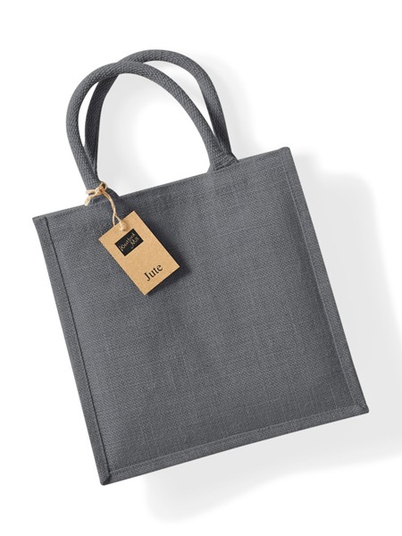 Jute Midi Tote - Graphite Grey / Graphite Grey