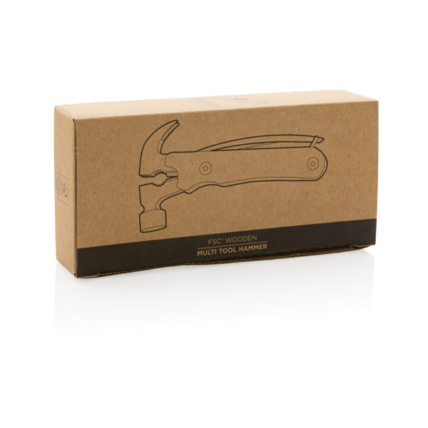 Xd Collection multi-tool hammer, 10 functions, FSC wood