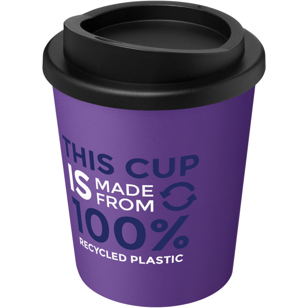 Bicchiere termico Americano® Espresso  da 250 ml in materiale riciclato - Viola / Nero
