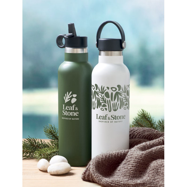 Boali insulated bottle 700 ml, recycled steel - White