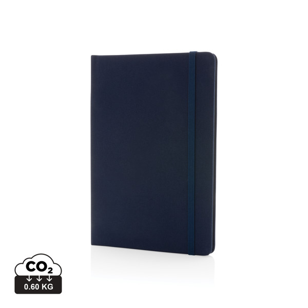 GRS certified RPET A5 notebook - Navy / Navy