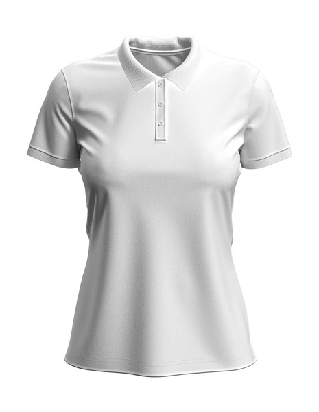 Stretch Polo For Women - White / S