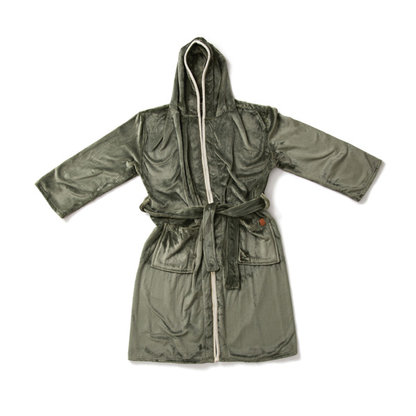 VINGA Louis luxury plush GRS RPET robe size S-M - Grey