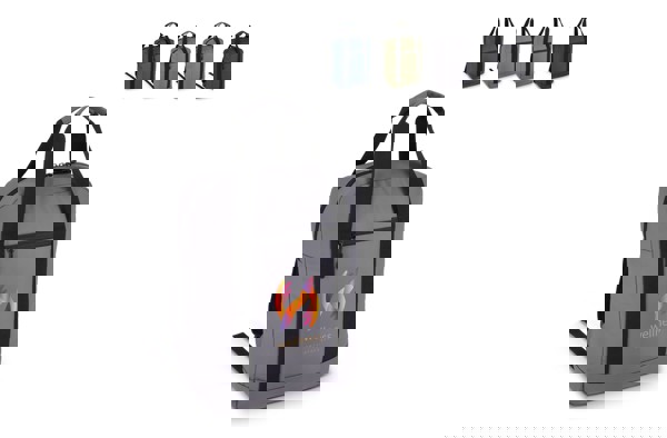 PU coated R-PET 600D Backpack 27.5 x 12 x 37.5 cm 12 L - Grey