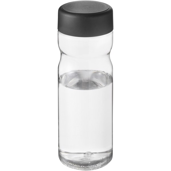 H2O Active® Base Tritan™ 650-ml-Sportflasche mit Drehdeckel - transparent klar / schwarz
